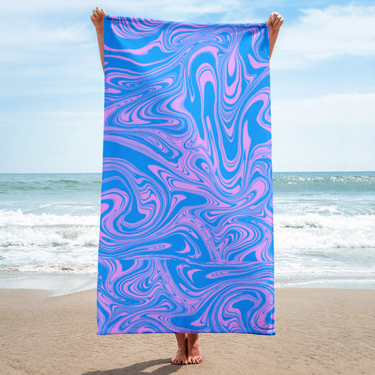 Cotton Candy Marble Towel